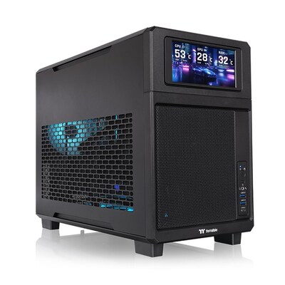 Thermaltake TR200 Micro-ATX Micro Chassis Computer Case, Black (CA-11L-00S1NN-01)