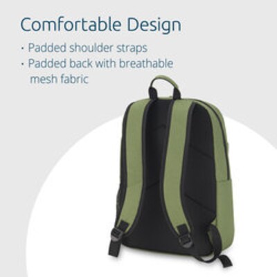 Kensington Simply Portable Lite 16” Laptop Backpack, Green (K60397WW)