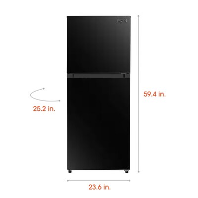 Magic Chef Refrigerator w/Freezer, 10.1 Cu. Ft., Black (HMDR1000BE)