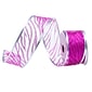 JAM Paper Wire Edged Ribbon, 3 yds., Purple Wave Glitter (210427868)