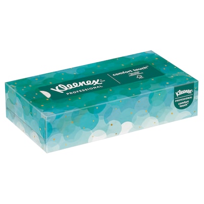 Kleenex Professional Standard Facial Tissue, 2-Ply, White, 100 Sheets/Box (21400)