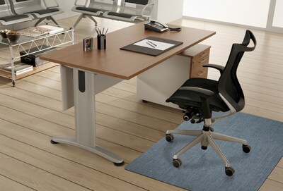 M+A Matting Stratford Hard Floor Chair Mat,  3 x 4, Grey (228553234127)