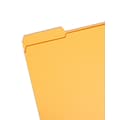 Smead Reinforced File Folder, 3 Tab, Letter Size, Goldenrod, 100/Box (12234)