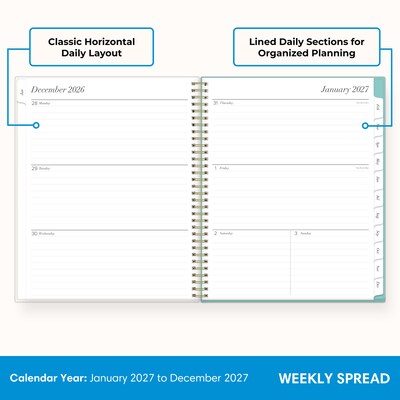 2027 Blue Sky 8.5 x 11 Weekly & Monthly Planner (164268)