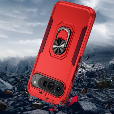 SaharaCase Raider Phone Case for Google Pixel 9 Pro XL, Shock Absorbing, Viper Red (CP00611)