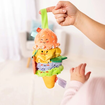 Melissa & Doug Ice Cream Take-Along Pull Toy, Multicolored (LCI30750)