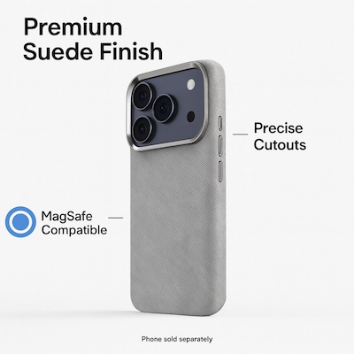 SaharaCase Indy MagSafe Phone Case for iPhone 17 Pro, Shock Absorbing, Lime Stone (CP01089)