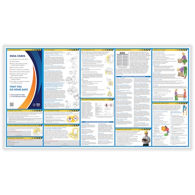 ComplyRight OSHA All-in-One-Safety Poster with GHS Updates, 24 x 44 (W0430)