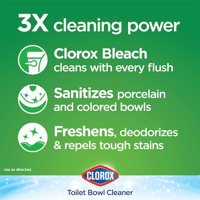 Clorox Ultra Clean Toilet Tablets Bleach, 3.5 oz., 2/Pack, 6 Packs/Carton (30024CT)