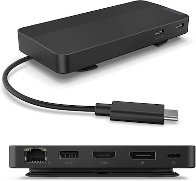 Lenovo Dual Display Travel Dock USB-C Universal Docking Station (40B90000US)