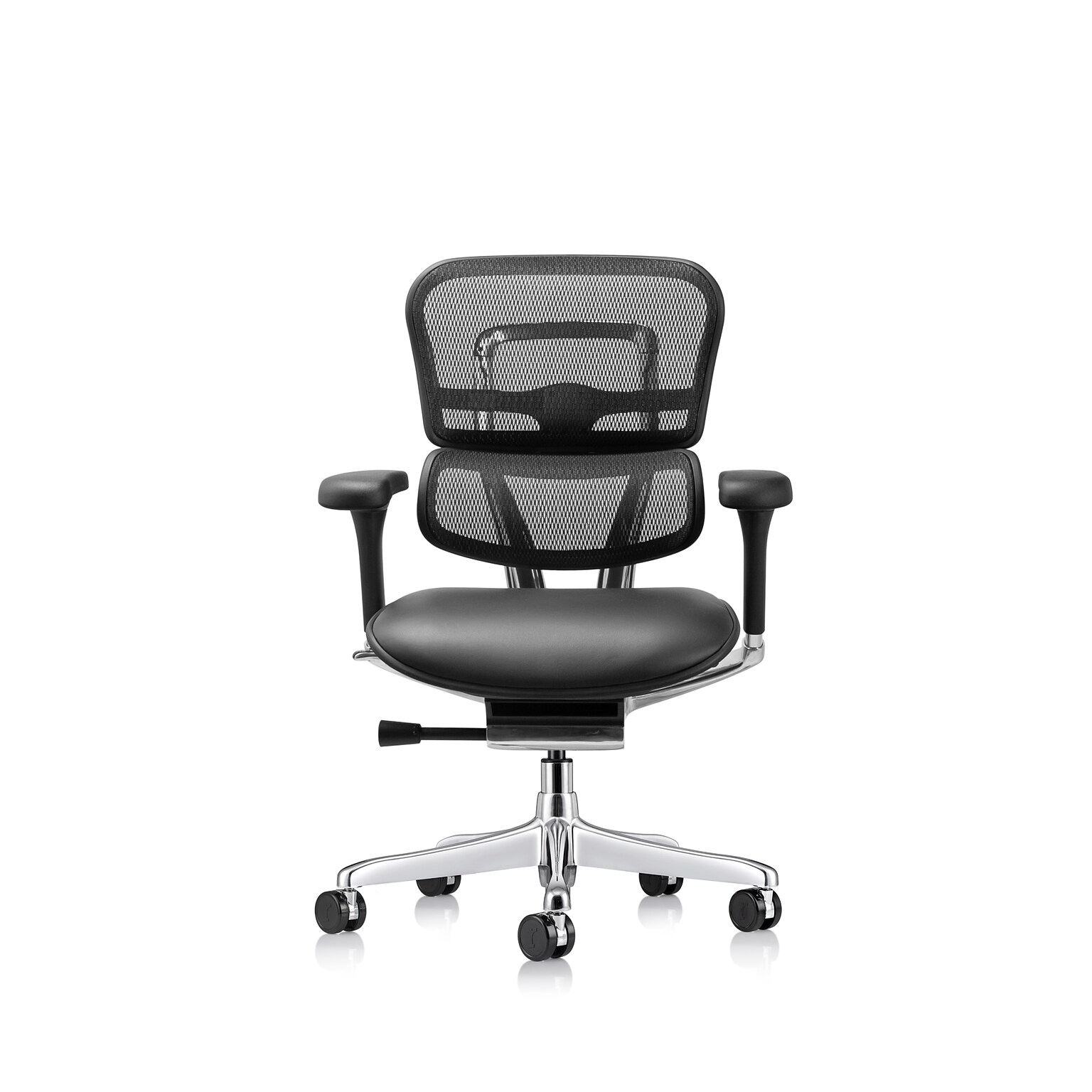 Eurotech Ergohuman Gen2 Mid Back Mesh Office Chair, Black (LEM6ERGLO-GEN2)