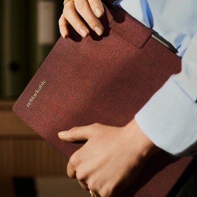 reMarkable Polymer Mosaic Weave Bookfolio for Paper Pro, Burgundy (RM07B-1002NW)