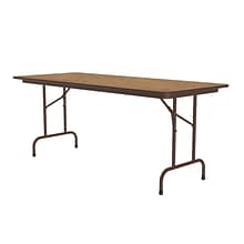 Correll Folding Table, 72x30 , Medium Oak (CF3072TF-06)