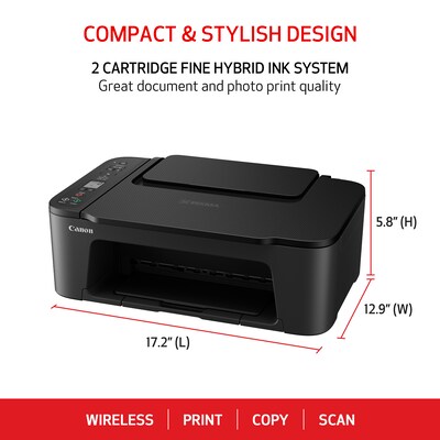 Canon PIXMA TS3520 Wireless Color All-in-One Inkjet Printer (4977C002)