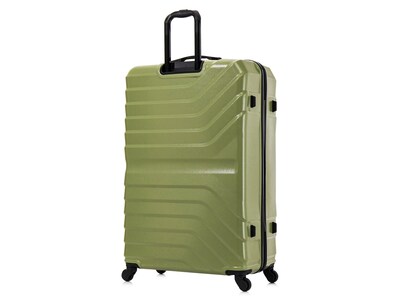 InUSA Aurum 35.66" Hardside Suitcase, 4-Wheeled Spinner, Green (IUAUR00XL-GRN)