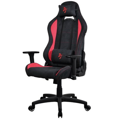 Arozzi Torretta Supersoft Microfiber Ergonomic Racing Gaming Chair, Black/Red (TORRETTA-SPSF-RED)