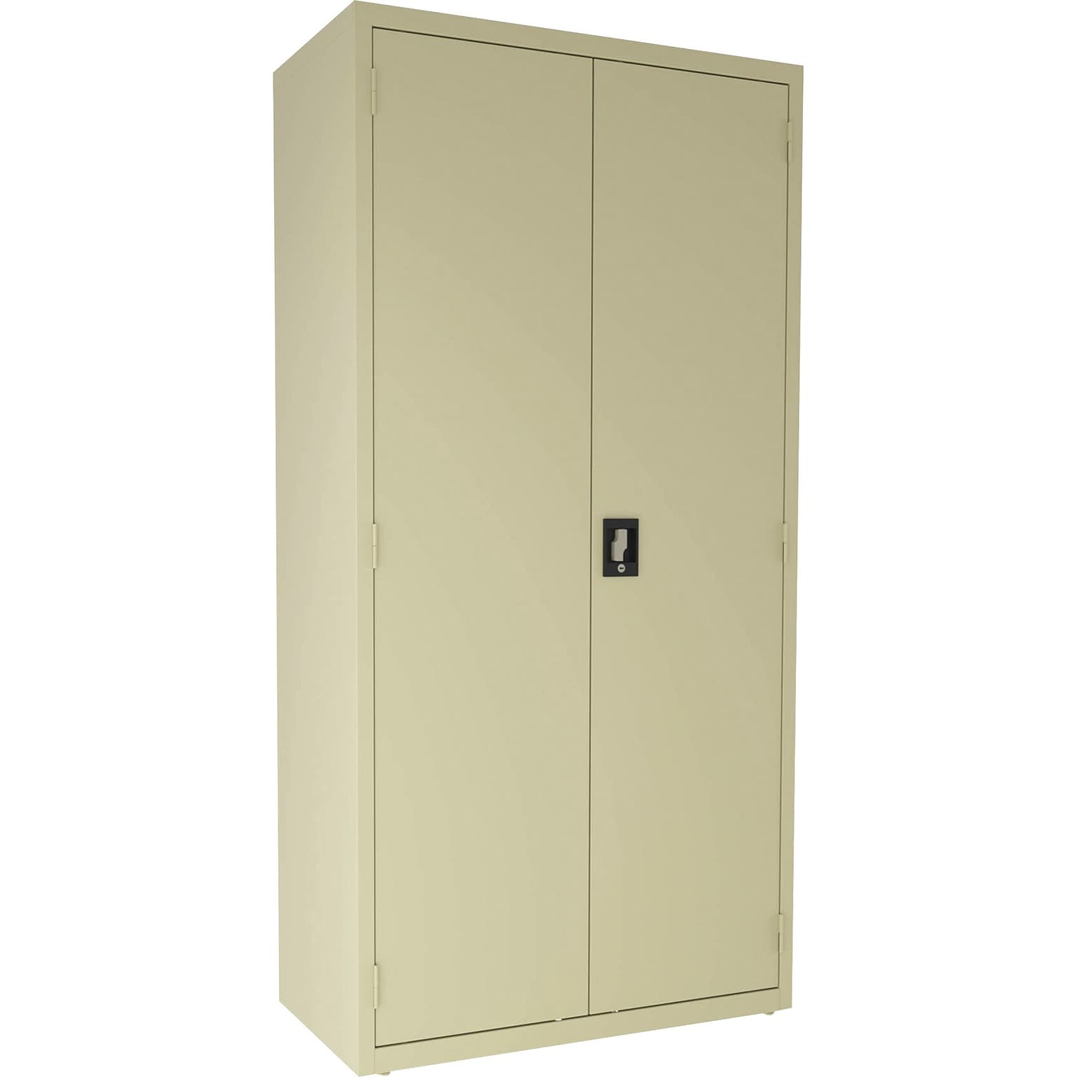 Lorell Fortress Series 72 Steel Janitorial Storage Cabinet With 4-Shelves, Putty (LLR00017)