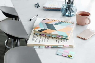 Post-it Durable Filing Tabs, 1 Wide, Assorted Colors, 66 Tabs/Pack (686-GBR)