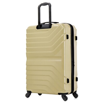 InUSA Aurum 3-Piece Hardside Spinner Luggage Set, TSA Checkpoint Friendly, Champagne (IUAURSML-CHA)