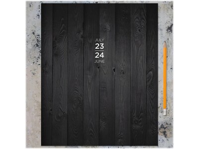 2023-2024 TF Publishing Simply Black 9" x 11" Academic Monthly Planner, Paperboard Cover, Black (AY24-4516)