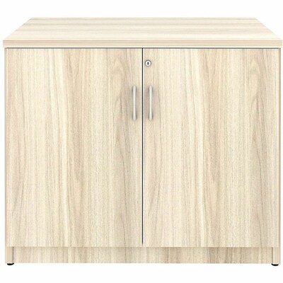 Lorell Essentials Series 29.5 Storage Cabinet With 2-Doors, Modern Elm (LLR66333)