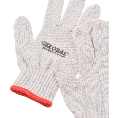 Global Industrial String Knit Gloves, Ladies', 12 Pairs (708354S)