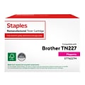 Staples Remanufactured Magenta High Yield Toner Cartridge Replacement for Brother (TRTN227M/STTN227M