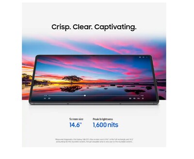 Samsung Galaxy Tab S Series 11th Generation 11" Tablet, WiFi 6E, 256GB, Android 16, Moonstone Gray ("SM-X7