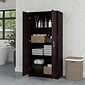 Bush Furniture Cabot 61"H Tall Storage Cabinet with Doors, Espresso Oak (WC31899)