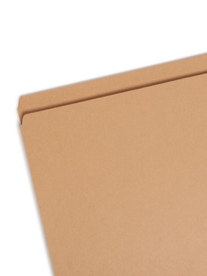 Smead Heavy Duty Straight Cut Tab File Folder, Legal Size, Kraft, 100/Box (15710)