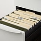Staples Heavy Duty Box-Bottom Hanging File Folders, 2" Expansion, 1/5-Cut Tab, Letter Size, Green, 25/Box (ST117515)