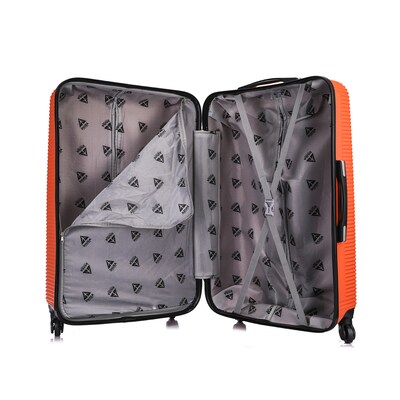 InUSA Royal 2-Piece Hardside Spinner Luggage Set, TSA Checkpoint Friendly, Orange (IUROY0SM-ORG)