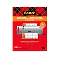 Scotch Thermal Laminating Pouches, Letter Size, 3 Mil, 200/Pack (TP3854-200)