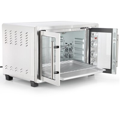 MegaChef Electric Countertop 47.6 Quart Toaster Oven, Silver (938122564M)