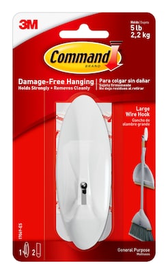 Command Large Wire Hook, White (17069-ES)