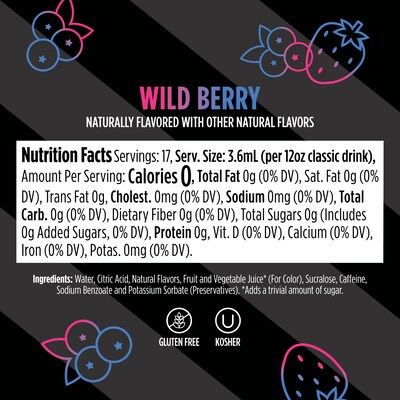 Ninja Thirsti Sugar-Free ENERGY Variety Pack Drink Mix Drops, 2.07 oz., 3/Pack (WCFV3)