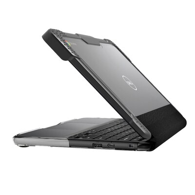 SaharaCase Venture Series Heavy Duty Case for Dell Chromebook 3100/3110/3120 Clamshell, Shock-Absorbing, Clear/Black