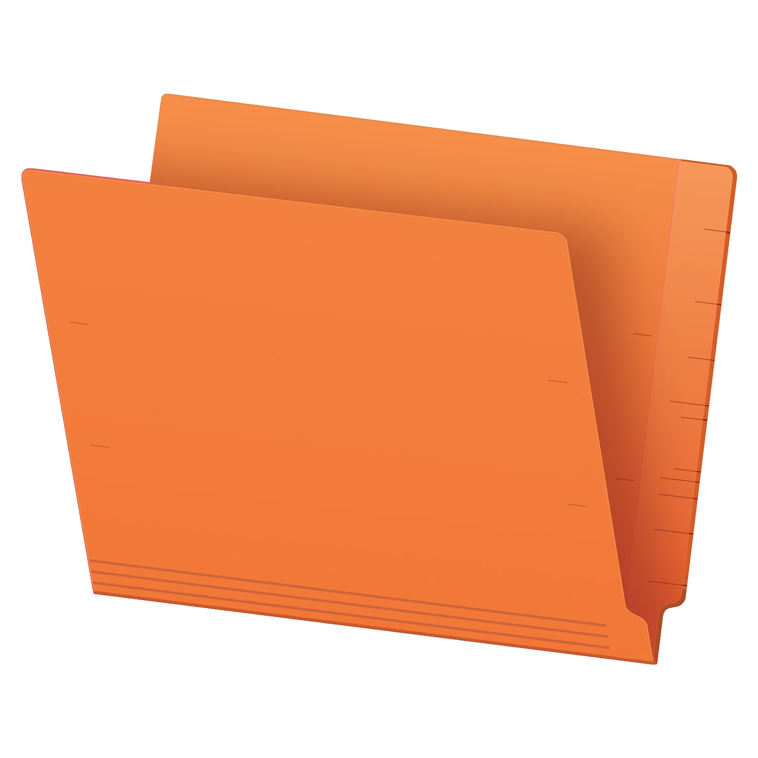 Pendaflex Recycled Heavy Duty End Tab File Folder, Straight Cut, Letter Size, Orange, 100/Box (H110DOR)