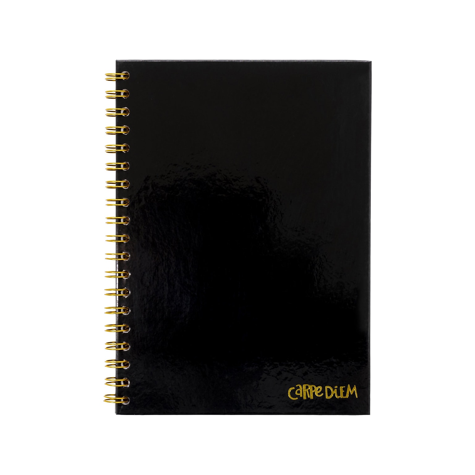 Carpe Diem 1-Subject Notebook, 7.5 x 9.75, Wide-Ruled, 80 Sheets, Black (9375-CD)