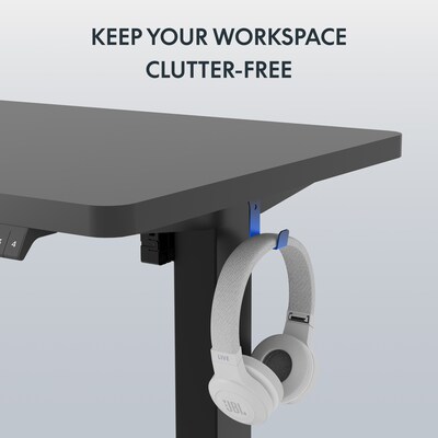 FlexiSpot E2 48''W Electric Adjustable Standing Desk, Black (E2B4824B)