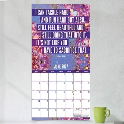 2027 TF Publishing Play Like A Girl 12" x 12" Monthly Wall Calendar, Multicolored (27-1137)