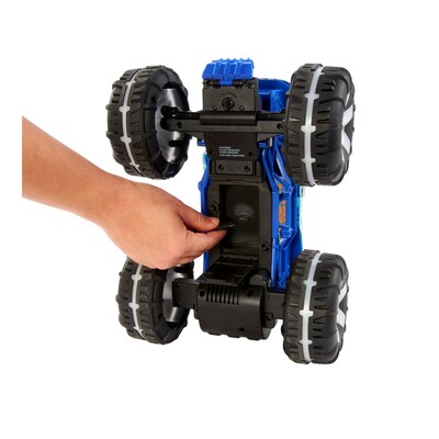 Mattel Hot Wheels Remote Control Monster Truck 1:15 Scale MEGA-Wrex Alive Vehicle, Blue (HWW53)