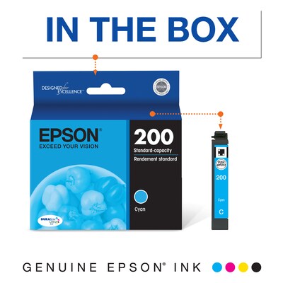 Epson T200 Cyan Standard Yield Ink Cartridge