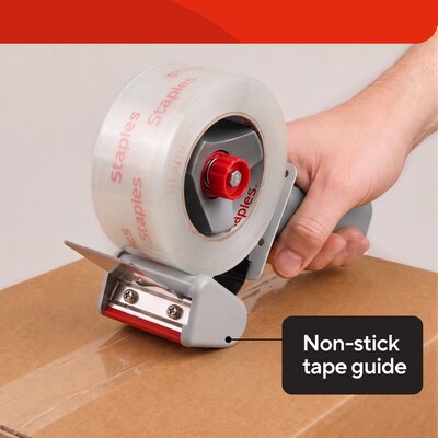 Staples Heavy-Duty Packing Tape Dispenser, 2” Grip, Durable Steel Frame
