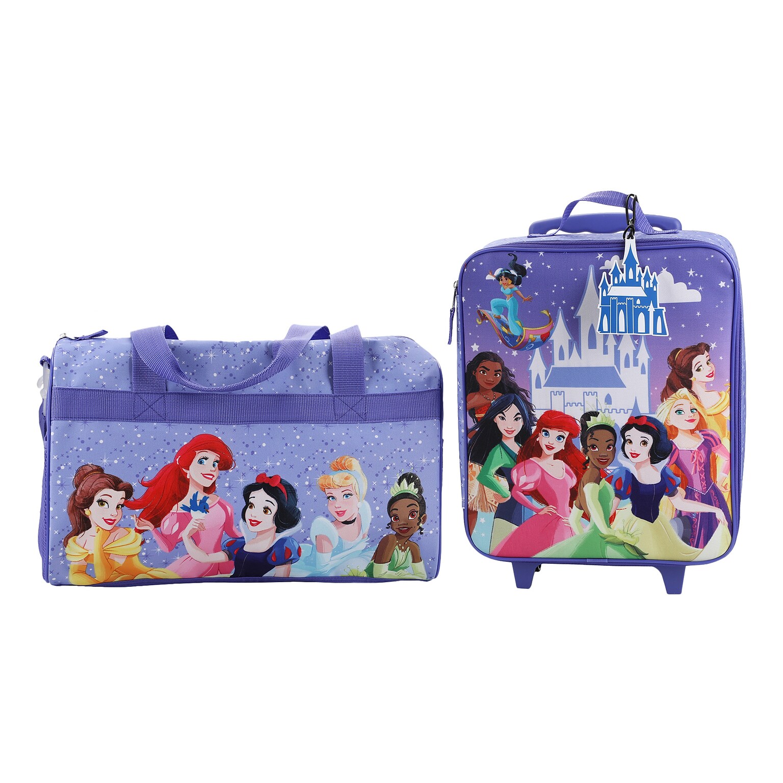 Bioworld 4-Piece Disney Princess Carry-On Luggage Set, Multicolor (DBY6SRWDSYPP00)