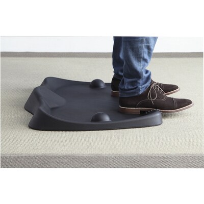 Lorell Active Office Ergonomic Anti-Fatigue Standing Desk Mat, 26.4" x 21.6", Black (LLR99537)