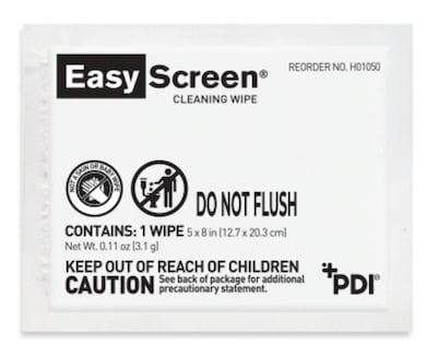 Easy Screen Cleaning Wipes, 50/Pack (H01050)