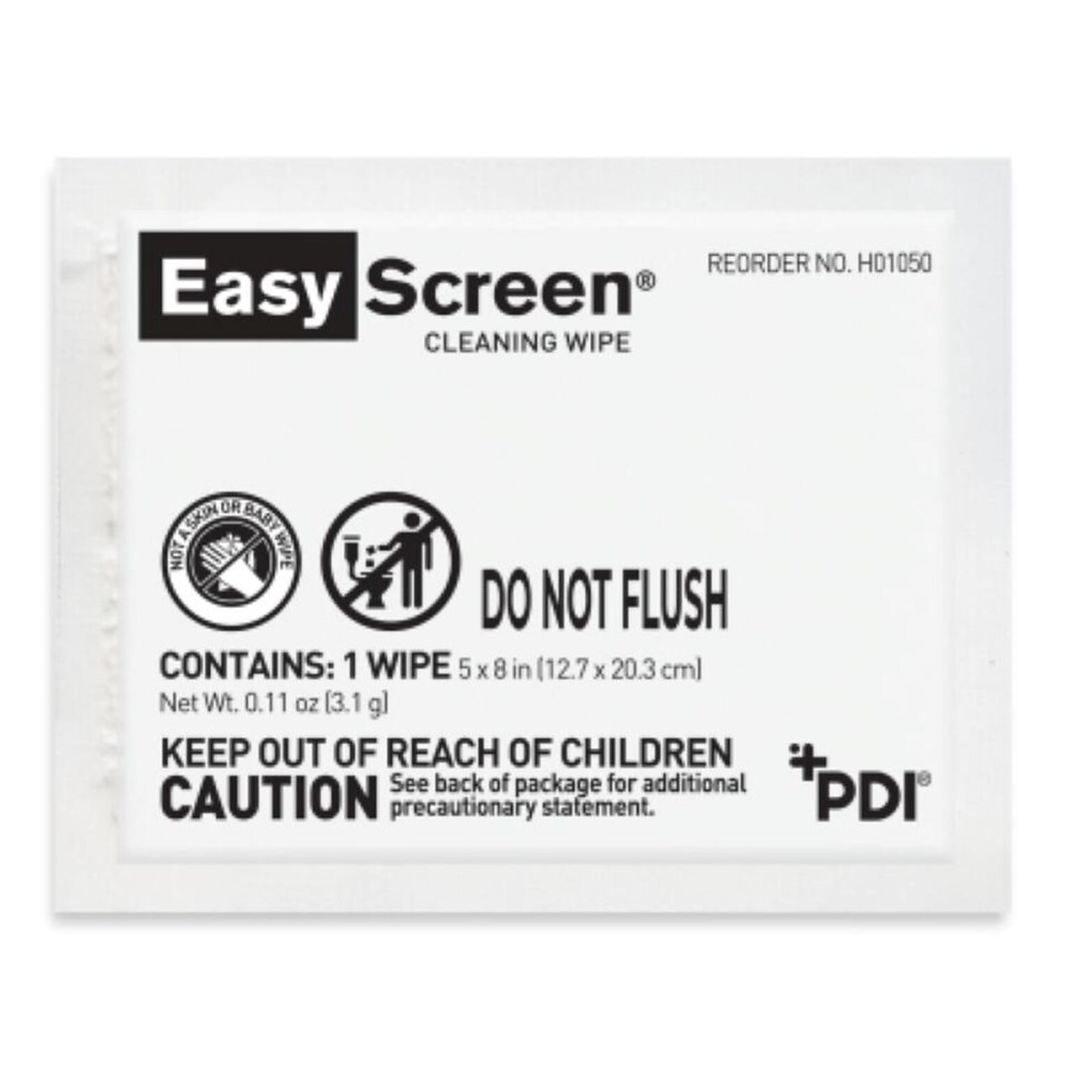 Easy Screen Cleaning Wipes, 50/Pack (H01050)