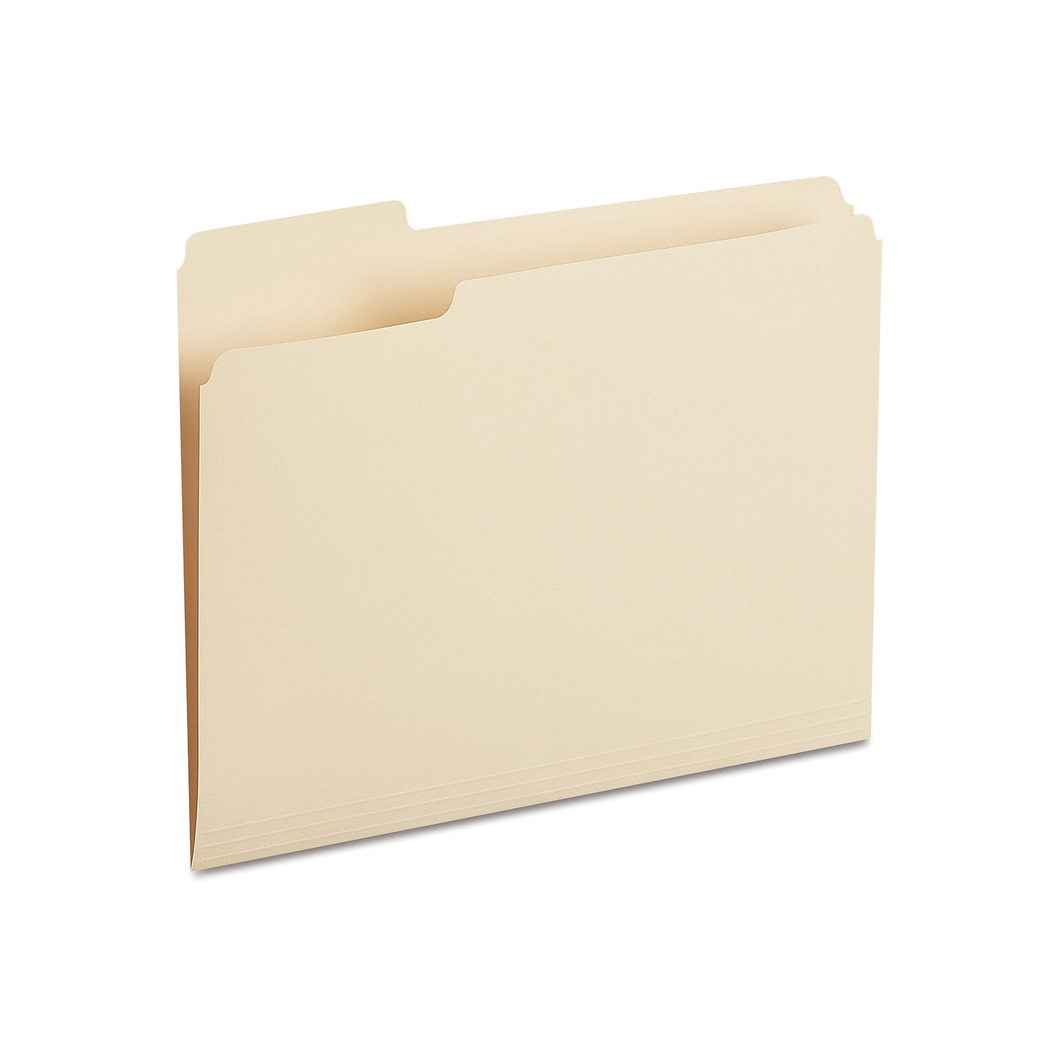Staples 30% Recycled File Folders, 1/3-Cut Tab, Left Position, Letter Size, Manila, 100/Box (ST116749/116749)