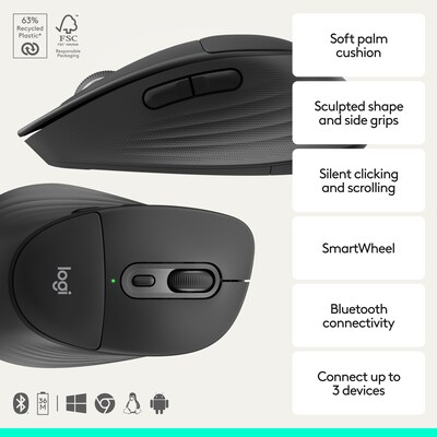 Logitech Signature Comfort Plus Combo MK880 Wireless Keyboard and Mouse Combo, Black (920-013968)